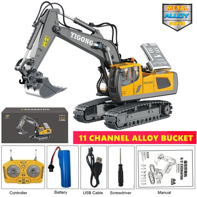 LONGLUX™ RC Excavator + 🎁🎁 FREE extra battery inside