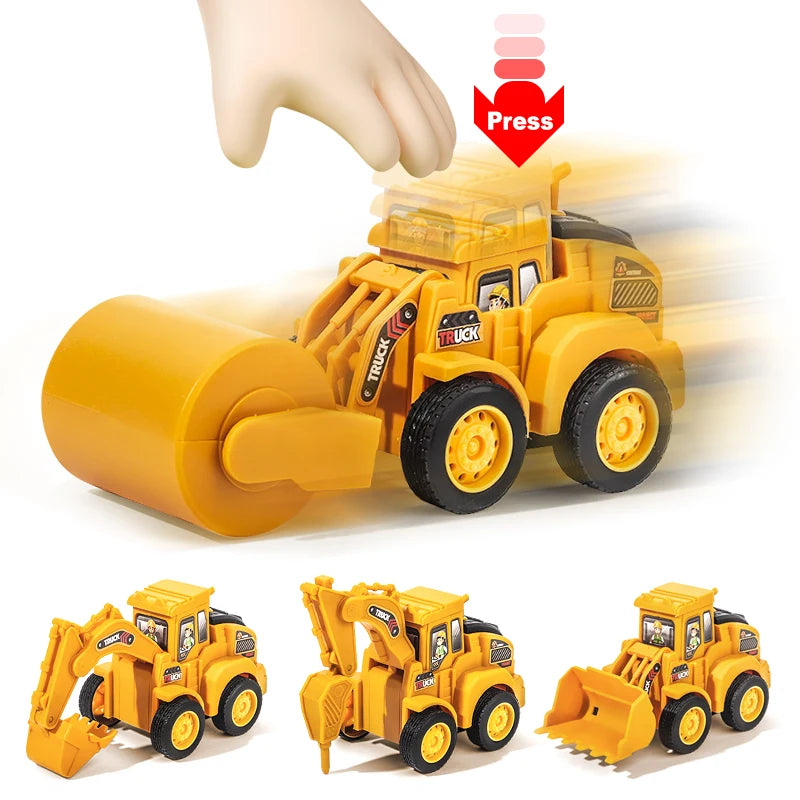 LONGLUX Slide & Build™ Construction Vehicles (4 Pack)
