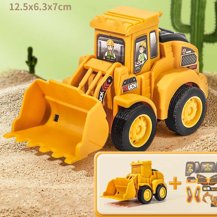 LONGLUX Slide & Build™ Construction Vehicles (4 Pack)