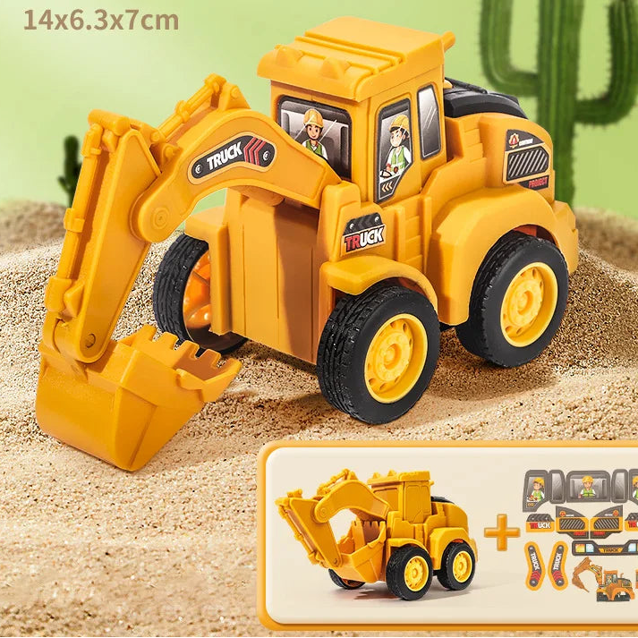 LONGLUX Slide & Build™ Construction Vehicles (4 Pack)