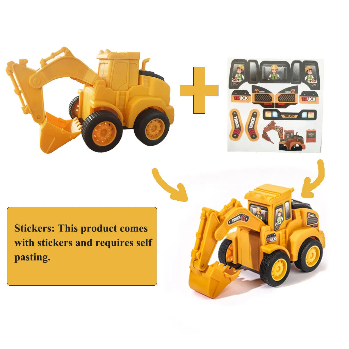 LONGLUX Slide & Build™ Construction Vehicles (4 Pack)