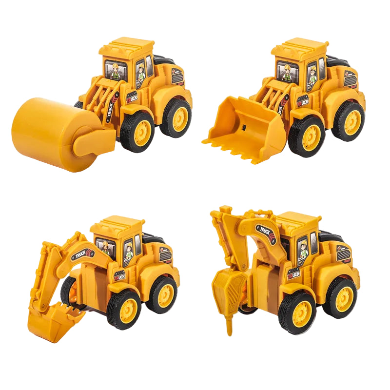 LONGLUX Slide & Build™ Construction Vehicles (4 Pack)