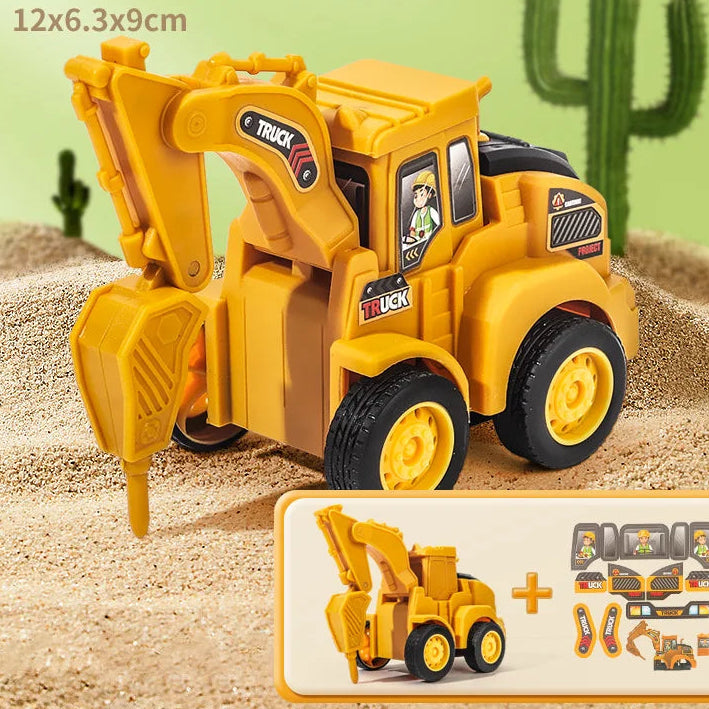 LONGLUX Slide & Build™ Construction Vehicles (4 Pack)